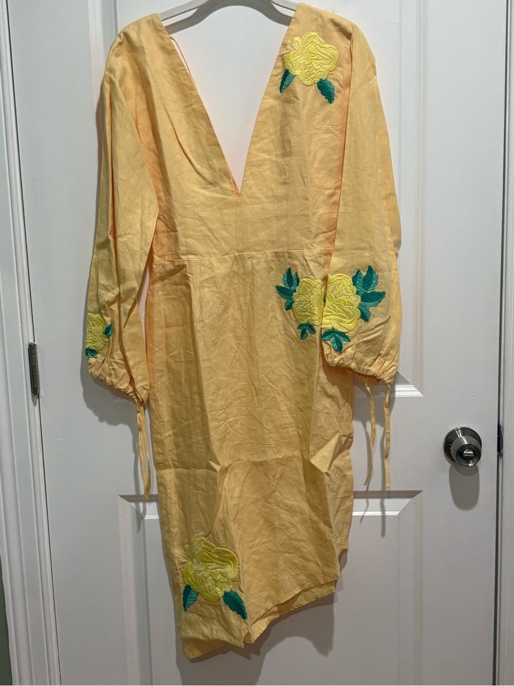Fanm Mon Golden Haze Floral-Tag Dress